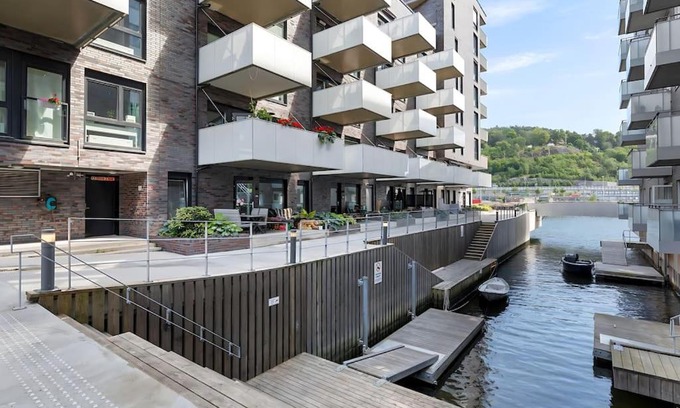 Gamle Oslo Apartamento | Oceanfront Apartment - Oslo Central - Private Patio