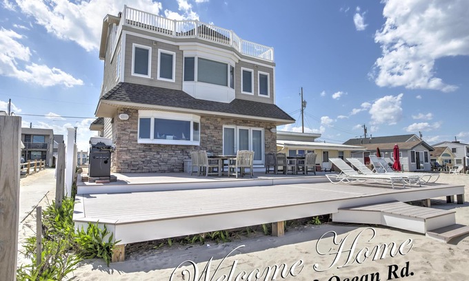Lavallette Casa | Frente al mar Monterey Beach, Lavallette, NJ. 5 habitaciones 4. 5 baños