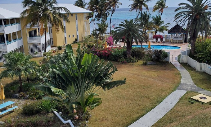 Estate Golden Rock Condominio | Oceanfront Oasis; Fun family retreat, with private pool, snorkeling steps away.