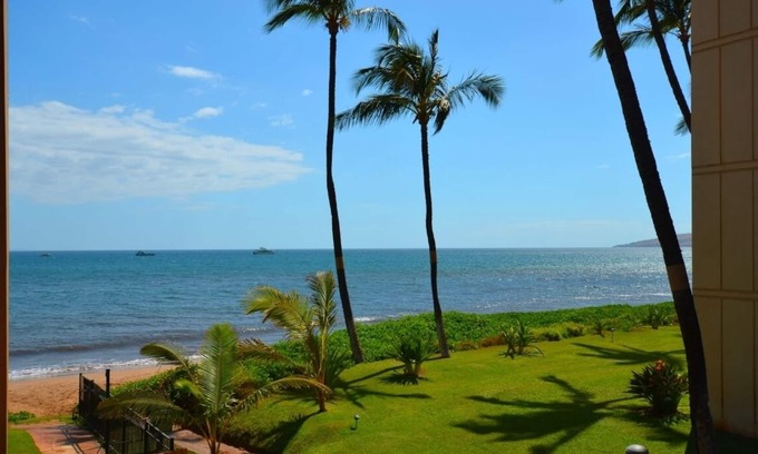 Kihei Condominio | Kihei Sands Beachfront Condo B11 en la hermosa playa de azúcar de Maui!