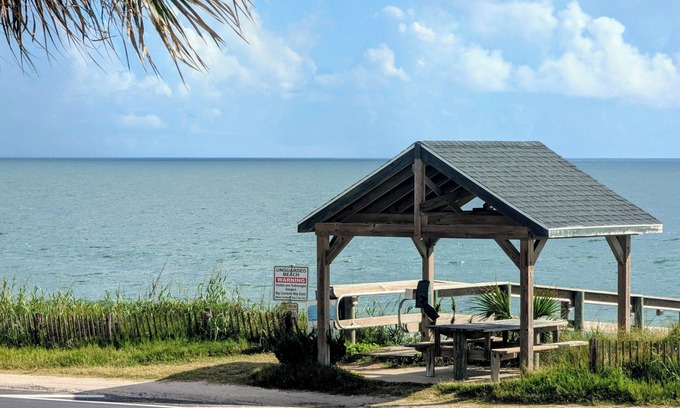 Flagler Beach Casa | Oceanfront Townhouse- Relax at Pelican Place right next to beach & walk to town!