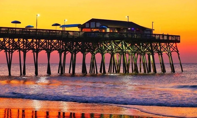 Myrtle Beach Complejo | Oceanview KING Suite Family Waterpark Pools W/D