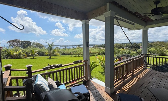 Wainaku Apartamento | Oceanview spacious 1-bdrm apartment w/AC, 2 miles to downtown on country acreage