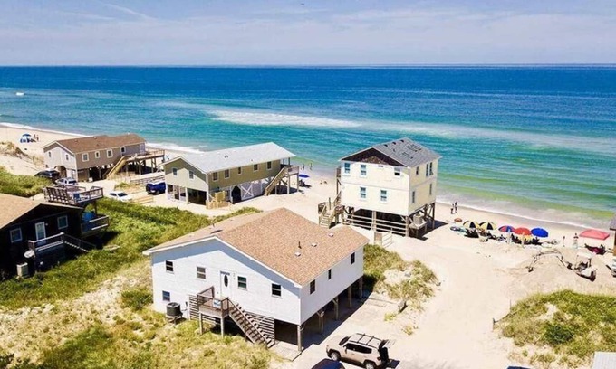 South Nags Head Casa | OCS4 - Casa Nags South Semi frente al mar actualizada con magníficas vistas