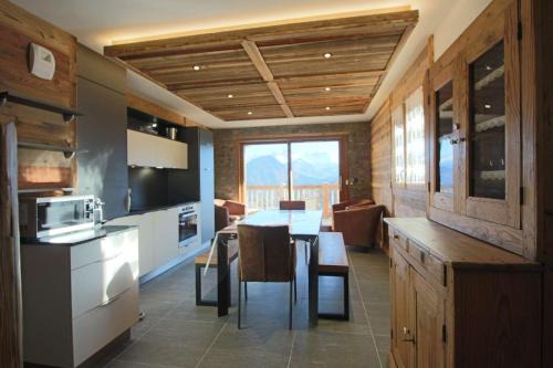 La Toussuire Apartamento | ODYSSEE B203 Vaste appartement en vieux bois sur les pistes, vue panoramique