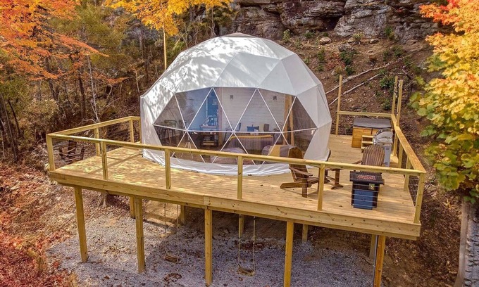 McMinnville Cabina | Off-Grid Dome with Private Hot-Tub and Spectacular Sunrise Views in Tennessee