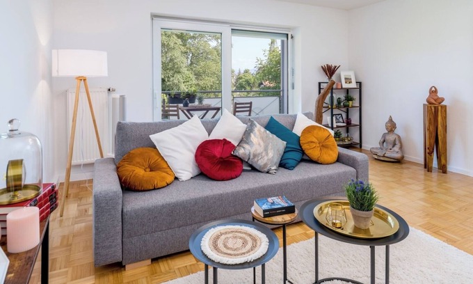 Freilassing Apartamento | OG1 L Bright 70m² 2-room apartment near Salzburg
