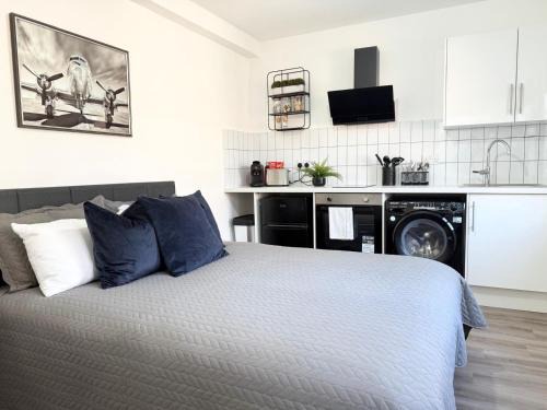 Hoxton West Apartamento | Old Street Studio with Washer and Dryer