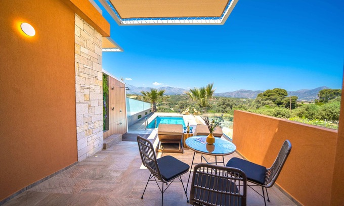 Heraklion Apartamento | Oleas Suite Moon & Private Pool