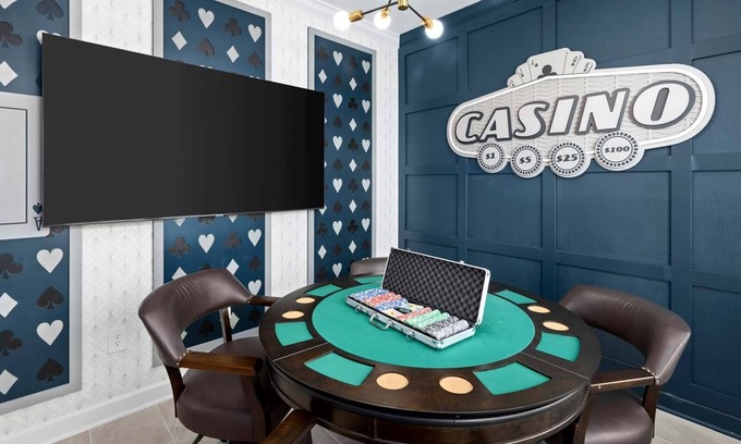 Melbourne Beach Casa | Once Upon a Tide | Oceanic Oasis w/ Casino, Private Pool, & Storybook Bedroom
