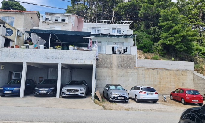 Saplunara Apartamento | Apartamento de una habitación con balcón y vista al mar Bahía Saplunara, Mljet (A-12849-b)