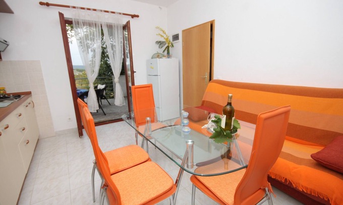 Mrljane Apartamento | Apartamento de una habitación con terraza y vista al mar Mrljane, Pasman (A-8498-a)