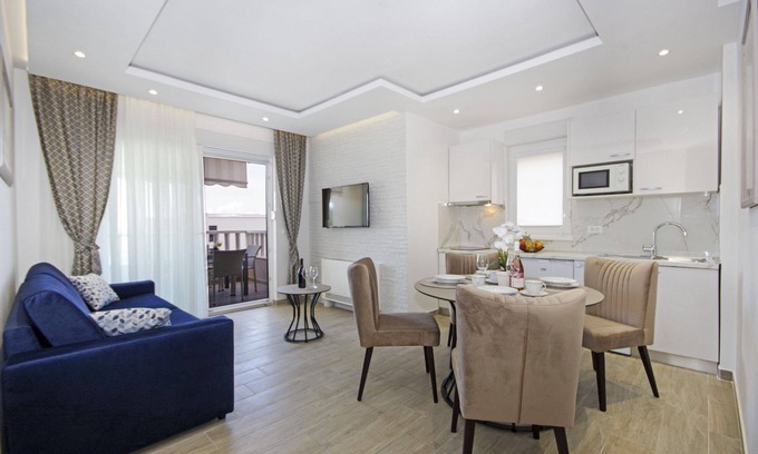 Promajna Apartamento | Apartamento de una habitación con terraza y vista al mar Promajna, Makarska (A-21102-k)