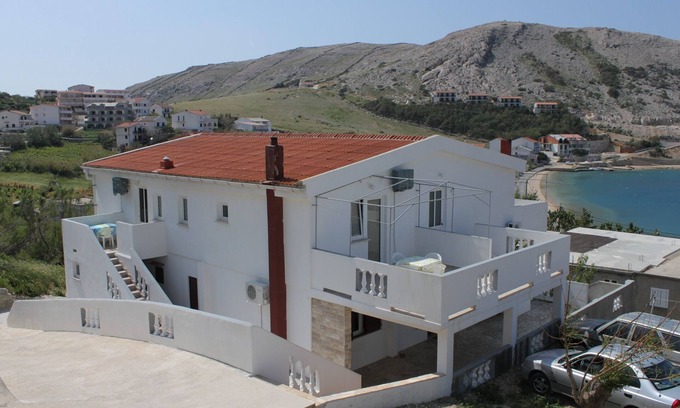 Metajna Apartamento | Apartamento de una habitación con terraza y vista al mar Metajna, Pag (A-6336-f)