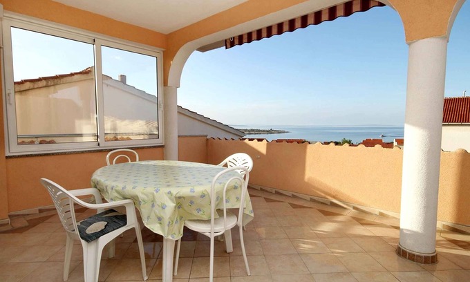 Novalja Apartamento | Apartamento de una habitación con terraza y vista al mar Novalja, Pag (A-9334-b)