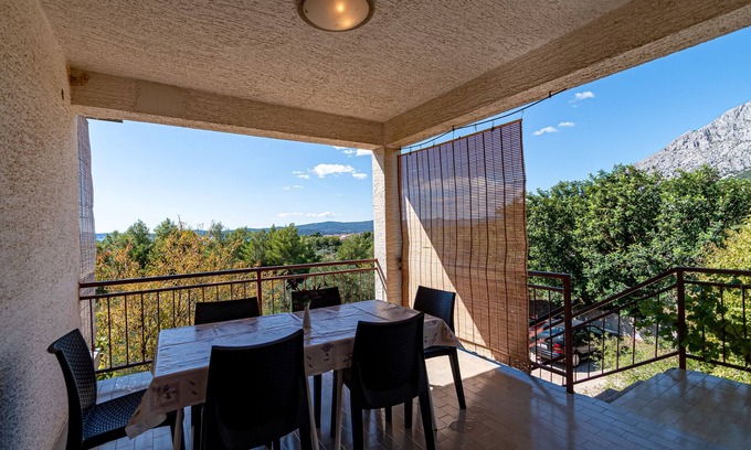 Stankovici Apartamento | Apartamento de una habitación con terraza y vista al mar Orebic, Peljesac (A-10178-a)