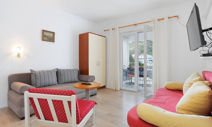 Tucepi Apartamento | Apartamento de una habitación con terraza y vista al mar Tucepi, Makarska (A-2676-a)