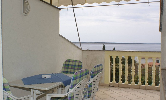 Mandre Apartamento | Apartamento de una habitación con terraza y vista al mar Mandre, Pag (A-4098-b)