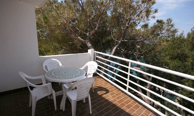 Mandre Apartamento | Apartamento de una habitación con terraza y vista al mar Mandre, Pag (A-6474-c)