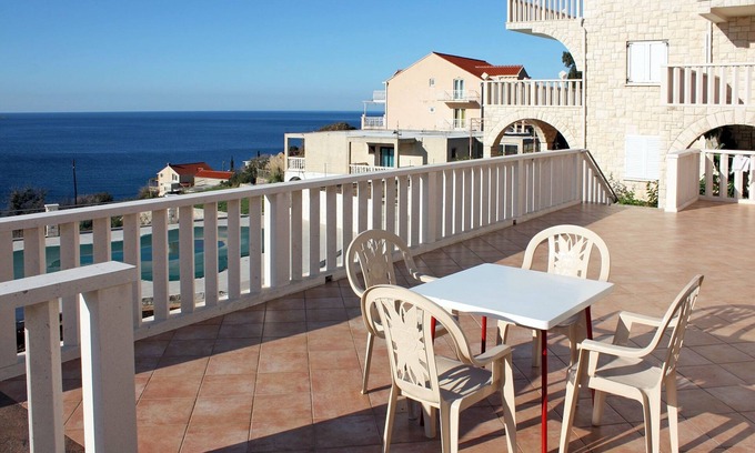 Zupa dubrovacka Apartamento | Apartamento de una habitación con terraza y vista al mar Soline, Dubrovnik (A-4762-a)