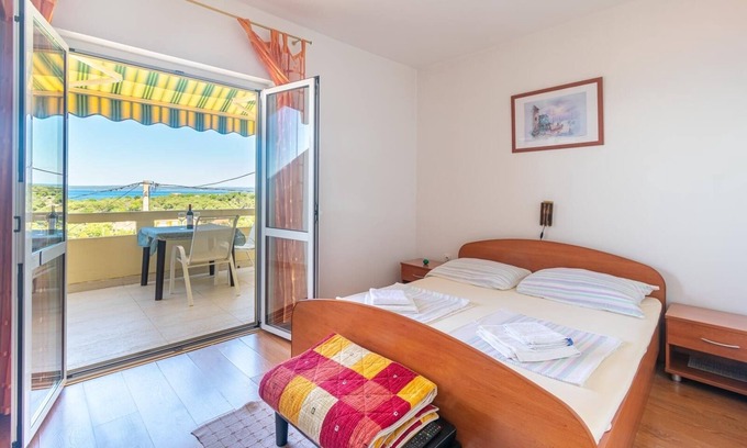 Lun Apartamento | Apartamento de una habitación con terraza y vista al mar Lun, Pag (A-19358-d)
