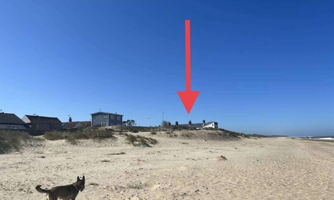 Caister-on-Sea Cabaña | One Coastguard Cottage - en la playa de arena de Caister