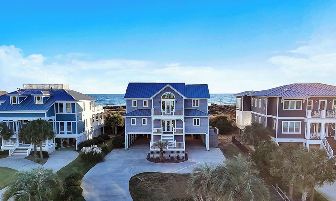 Caswell Beach Casa | One More Day Caswell: Oceanfront Home With Elevator