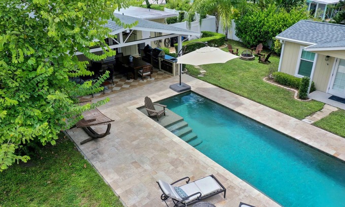 Venice Casa | One-of-a-Kind Home! Pet Friendly, Fenced, Private Pool! 1 mi to Downtown & Beach