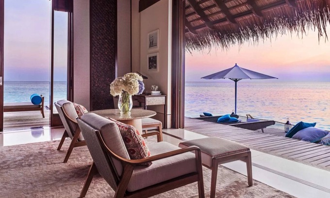 Reethi Rah Casa | One&Only Reethi Rah, Water Villa Two Queen Beds!