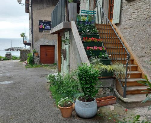 Yvoire Casa | Opaline Yvoire Terrasse avec vue sur le Lac Léman