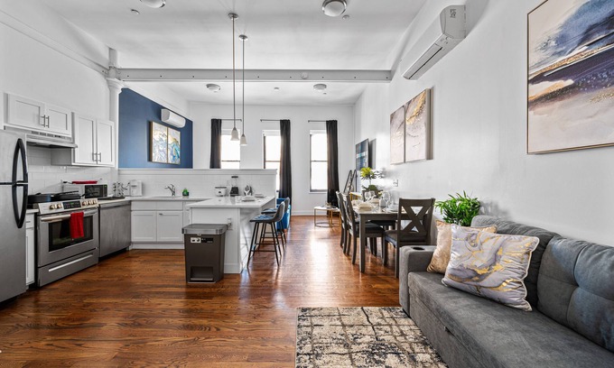 Central Business District Apartamento | Open space lux studio near EWR - 1 min walk to Prudential