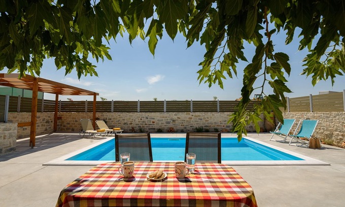 Kamilari Villa | Orelia Cretan Villa con piscina privada 24m² - Romántica villa de piedra