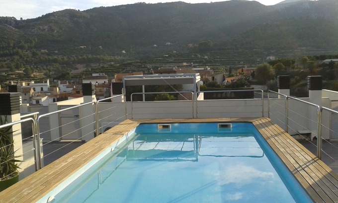Adsubia Apartamento | Orientación Suroeste, vista de 180 ° en la montaña,