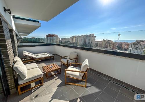 Algarrobo Apartamento | Orizon 02 Apartment with terrace and sea view