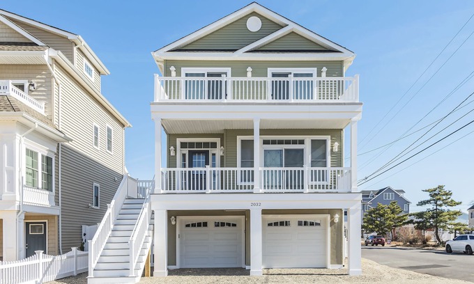 Ortley Beach Casa | Hermosa construcción a estrenar 5 BDR / 3BA Inicio - Capacidad para 10