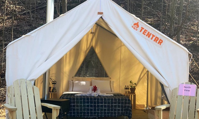 East Stroudsburg Complejo | Our new guy. A Rainbow Mountain version of camping... glamping