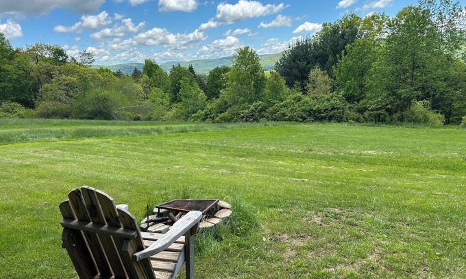Unadilla Cabina | Our Valley View Serenity Camp over looks the Susquehanna River valley.