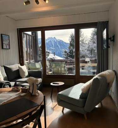 Ovronnaz Apartamento | Ovronnaz - Studio with beautiful view and parking