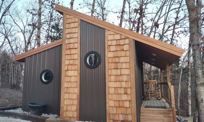 Troy Cabina | Owl house was built for unplugging, relaxing & connecting with friends/family