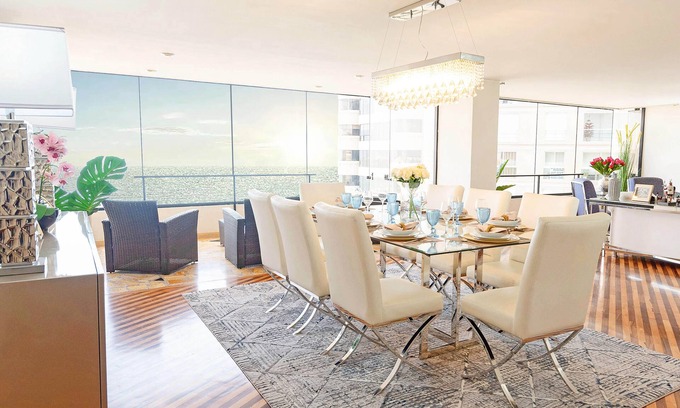 Armendáriz Apartamento | Pacific Ocean luxury 4BR/3.5BA Terrace Larcomar JW Marriott