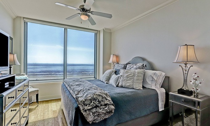 Galveston Condominio | Palisade Palms High-Rise Resort - Increíbles amaneceres y vistas a la playa, se admiten perros
