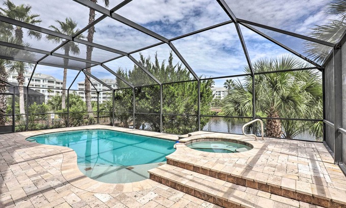 Palm Coast Casa | Palm Coast Oasis w/ Pool: Steps to Cinnamon Beach!
