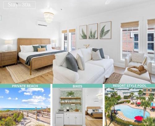 Seacrest Beach Apartamento | Palmetto Place by Stay on 30A- Bikes, Private Beach Access