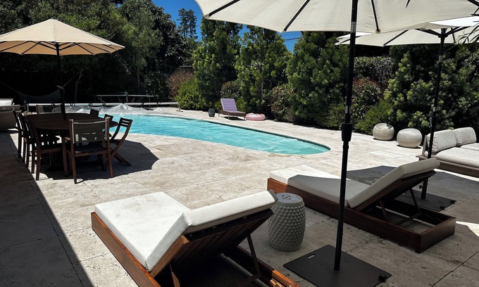 Palo Alto Casa | Palo Alto Amueblado Eichler Mid Century House con piscina