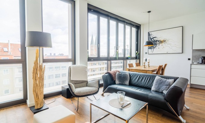 Braunschweig City Center Apartamento | Panorama Bliss - Luxus Apartment in Braunschweig's Altstadt