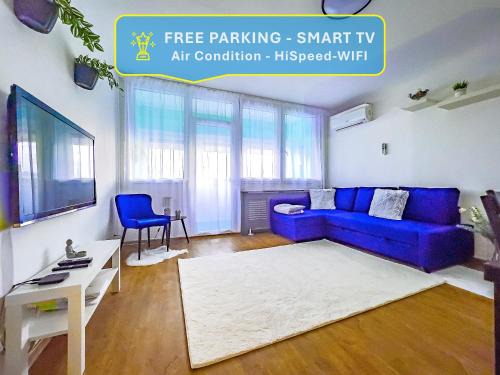 Erzsebetfalva Apartamento | Panoramic 2BR Home-FREE Parking-AC-TOP Floor