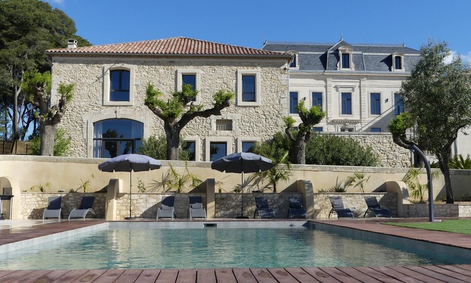 Vendres Apartamento | Pantanal au Château la Vidalle, Piscine, Clim, Bbq, vue sur les Chevaux