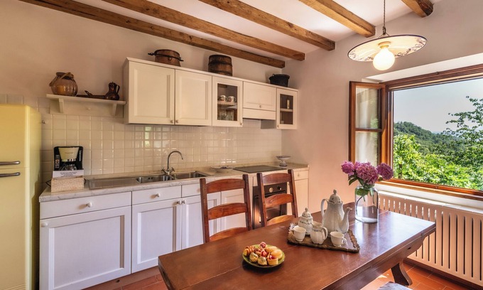 Raggiolo Cabaña | Casa Paolina, piedra rústica para 4 personas en el campo.