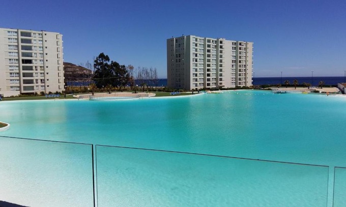 Papudo Apartamento | Papudo Laguna VISTA AL MAR Y PISCINA