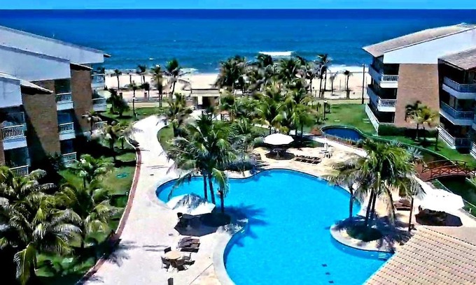 Porto das Dunas Apartamento | Paraíso das Dunas - Apartamento à beira mar com jacuzzi - Próximo ao Beach Park